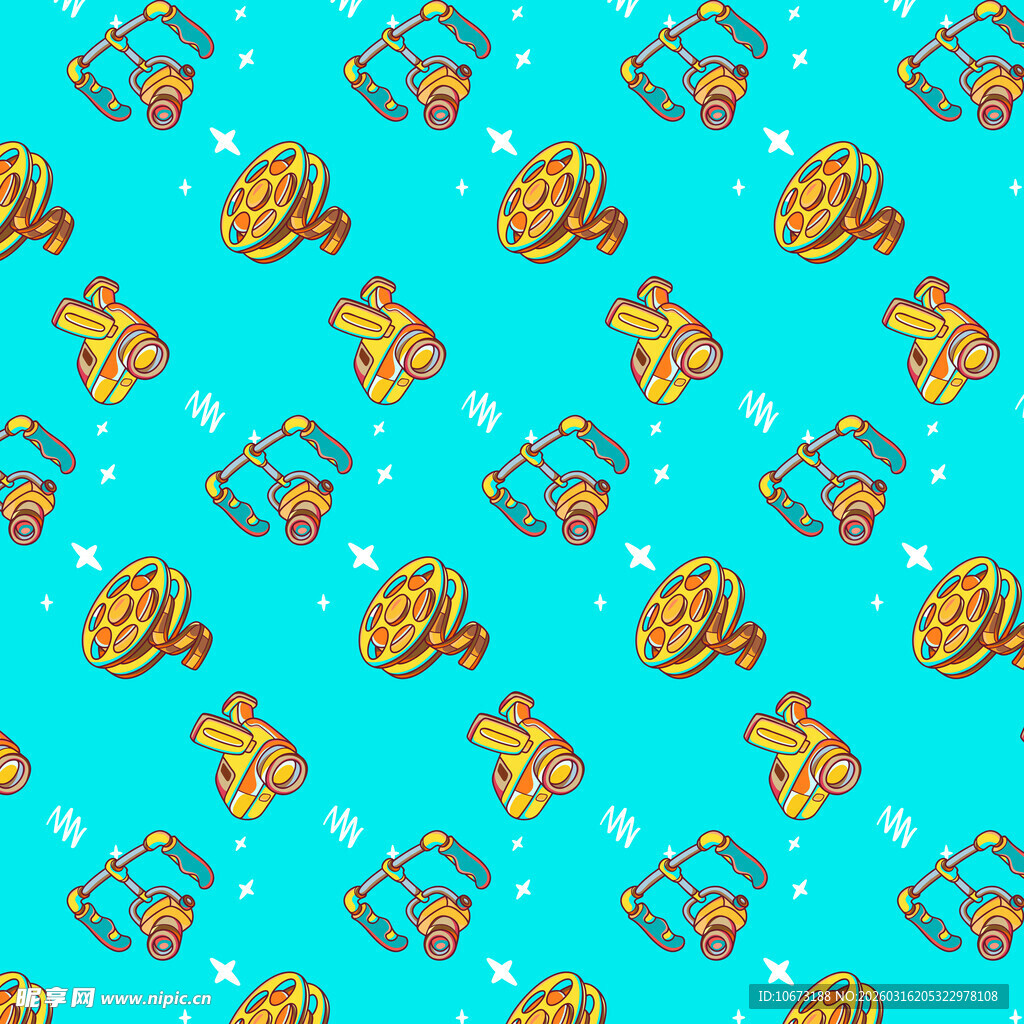 电影元素图案背景