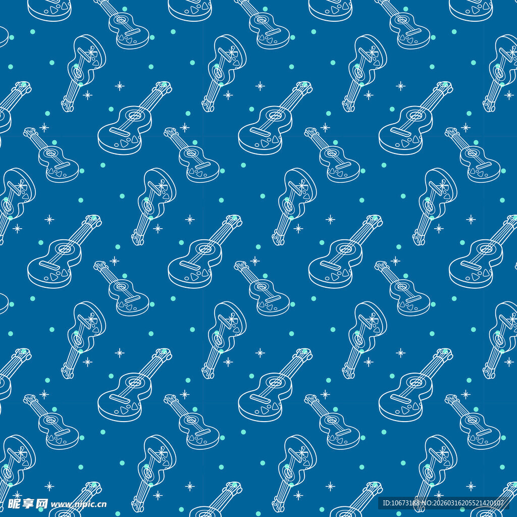 吉他图案背景