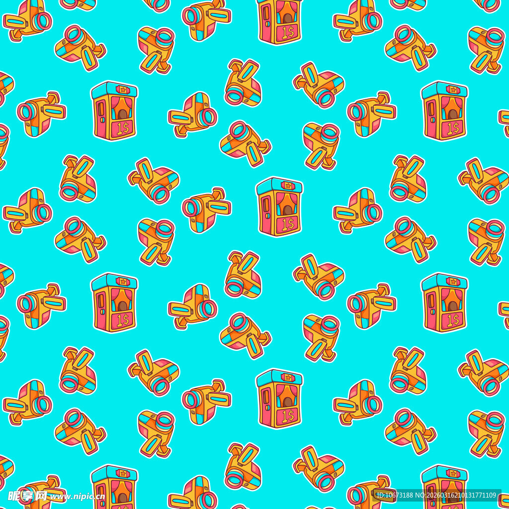 录像机图案背景