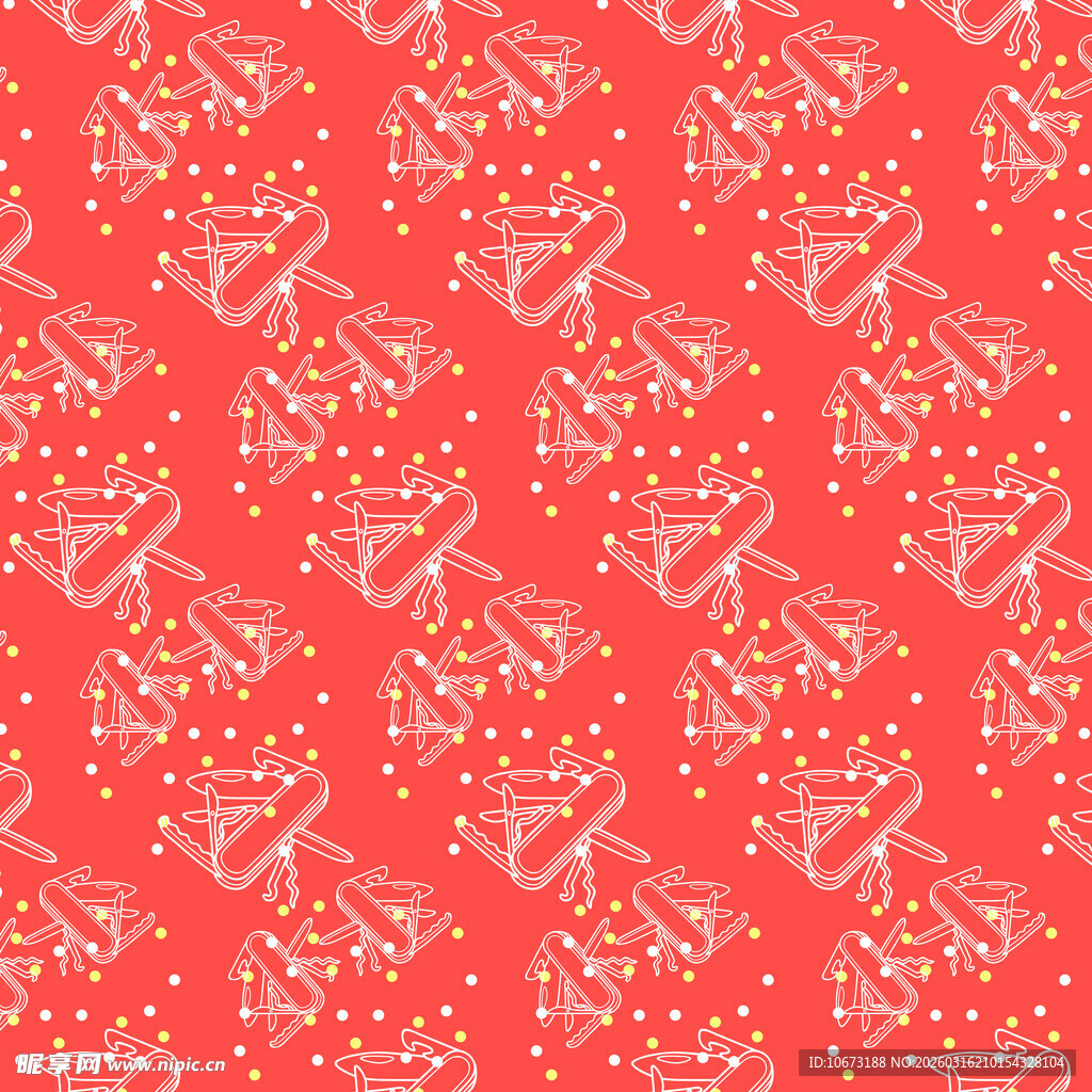 多功能工具图案背景