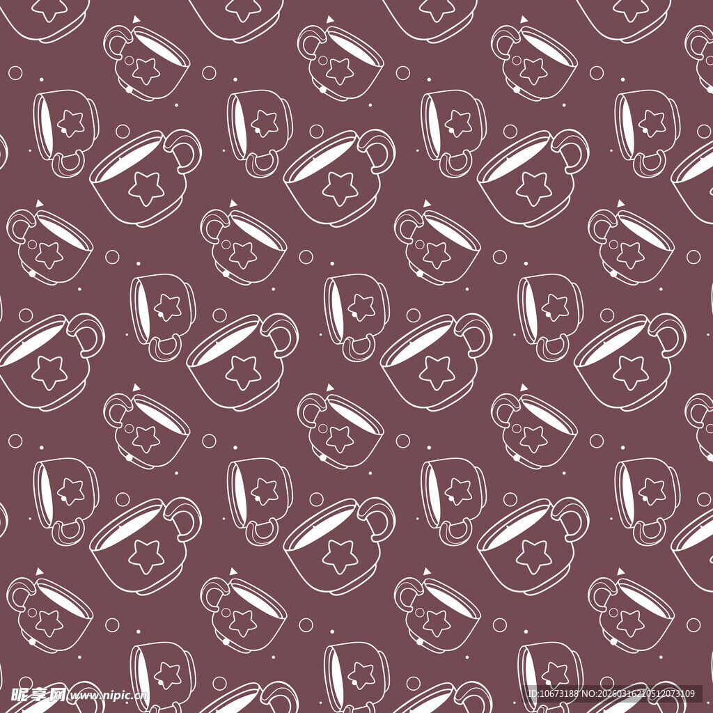 咖啡杯图案背景