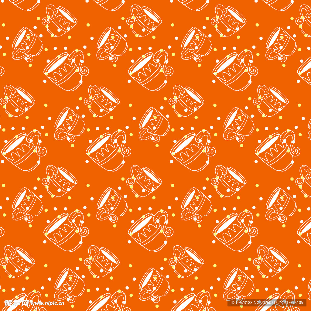 咖啡杯图案背景