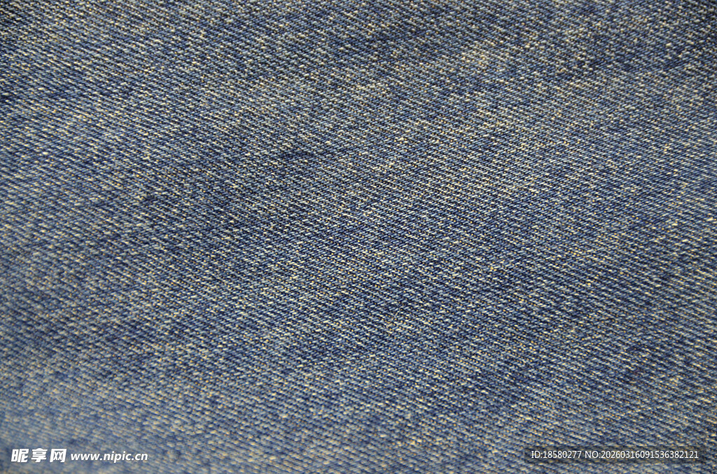 蓝色纹理布料背景