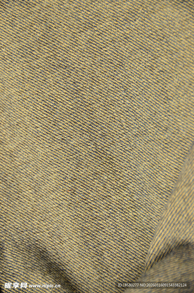 牛仔布浅棕色纹理布料细节