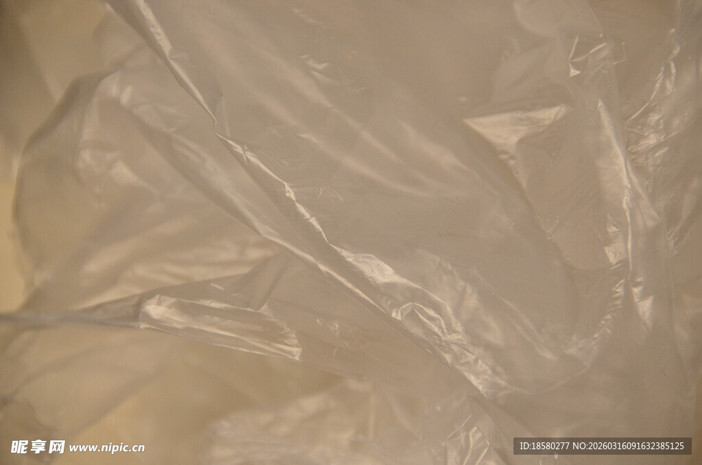 褶皱透明塑料材质纹理