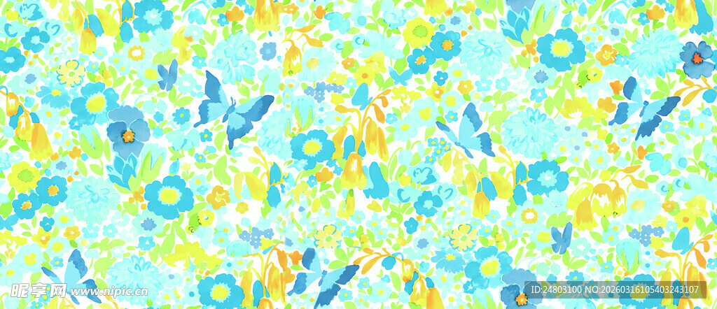 清新多彩几何图案背景