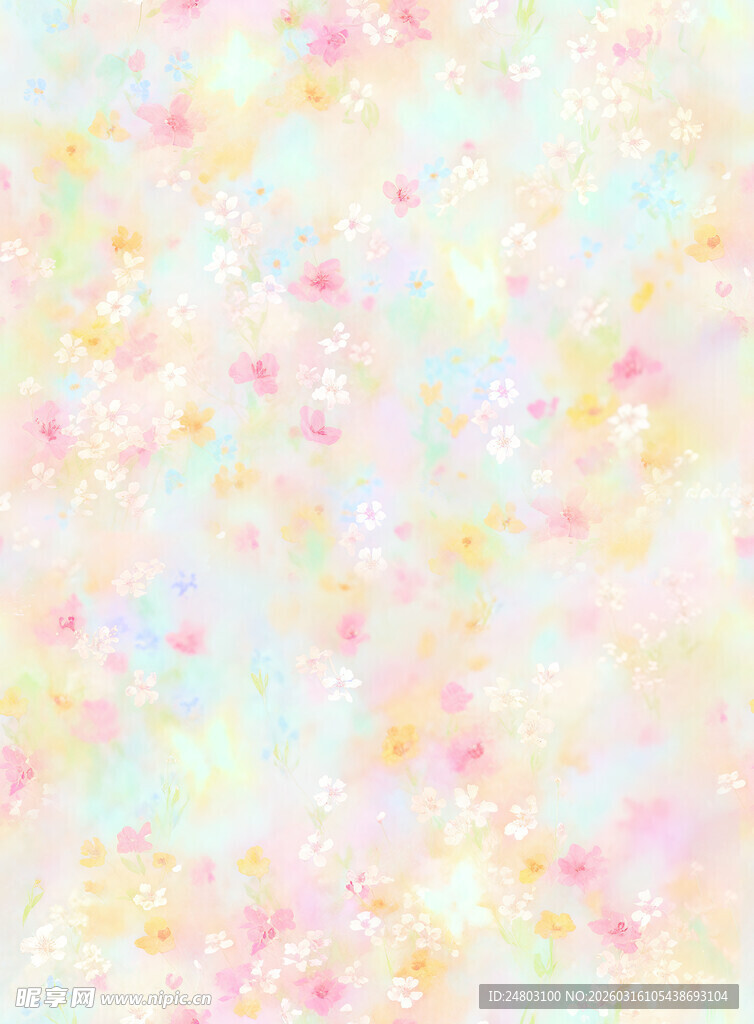 梦幻柔和彩色光斑背景图