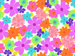 多彩缤纷花卉图案背景