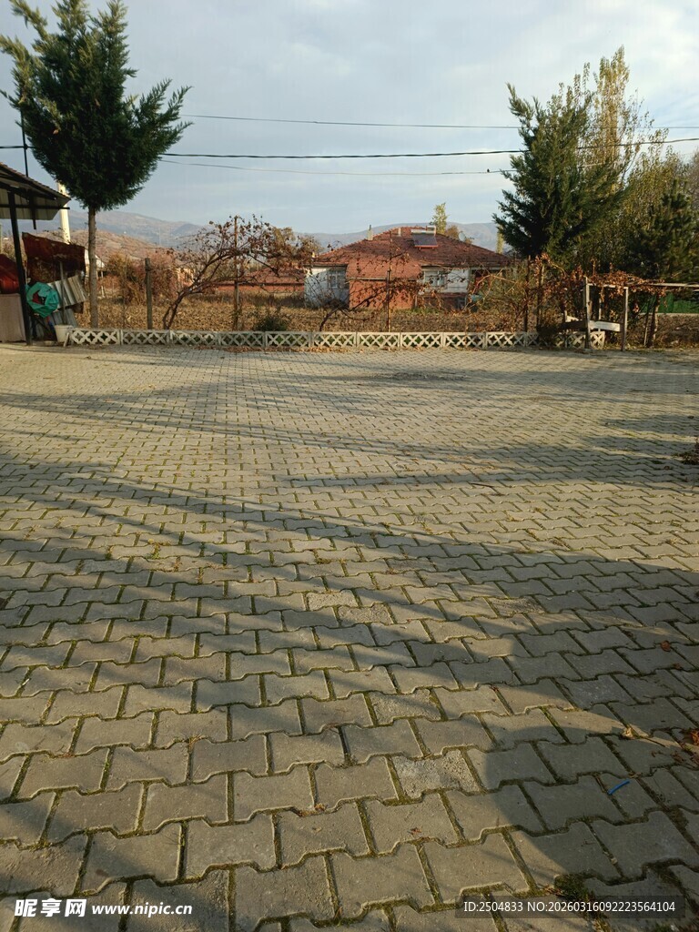 户外铺砖广场景观