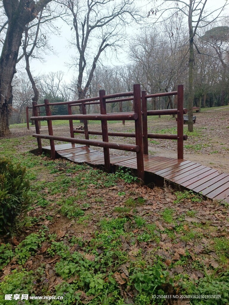 林间木质步道景观