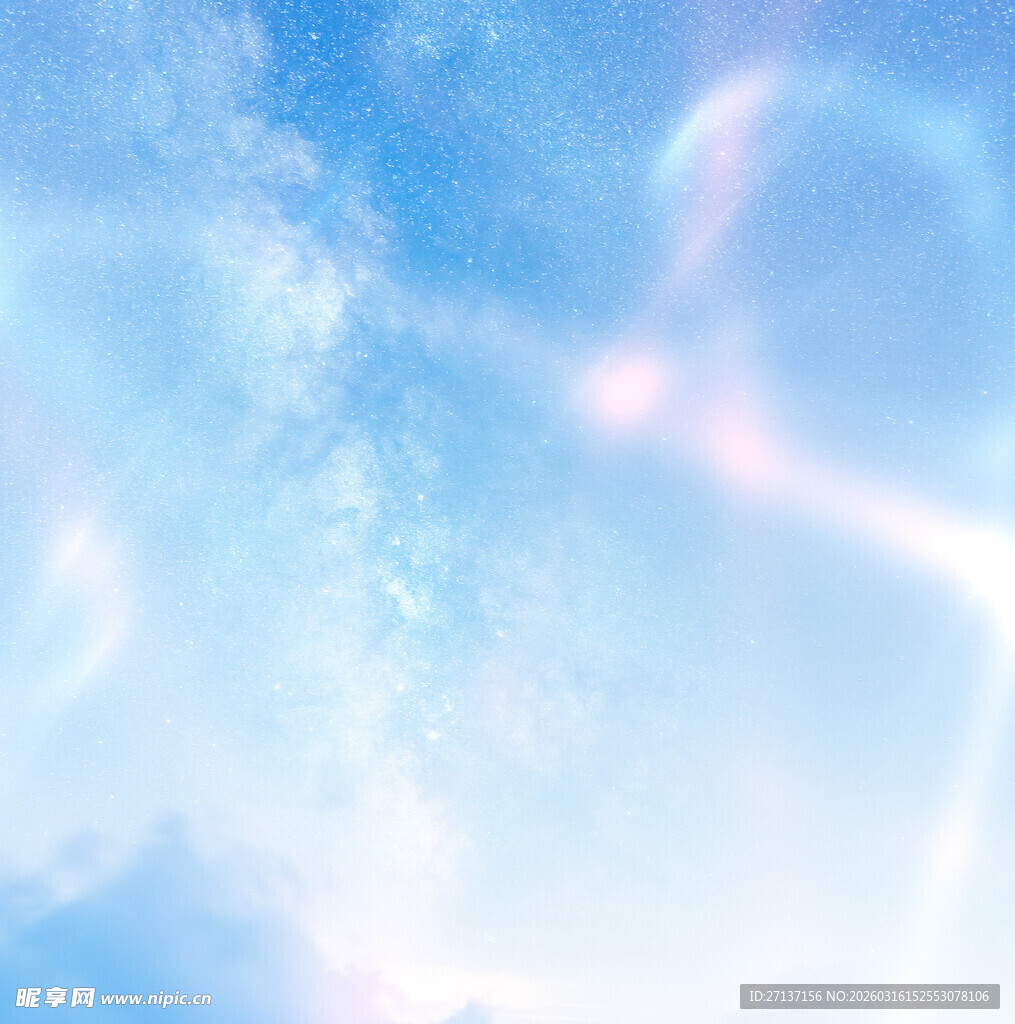 梦幻蓝色光影背景图