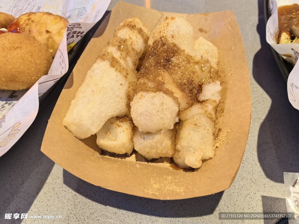 美味炸物小吃拼盘