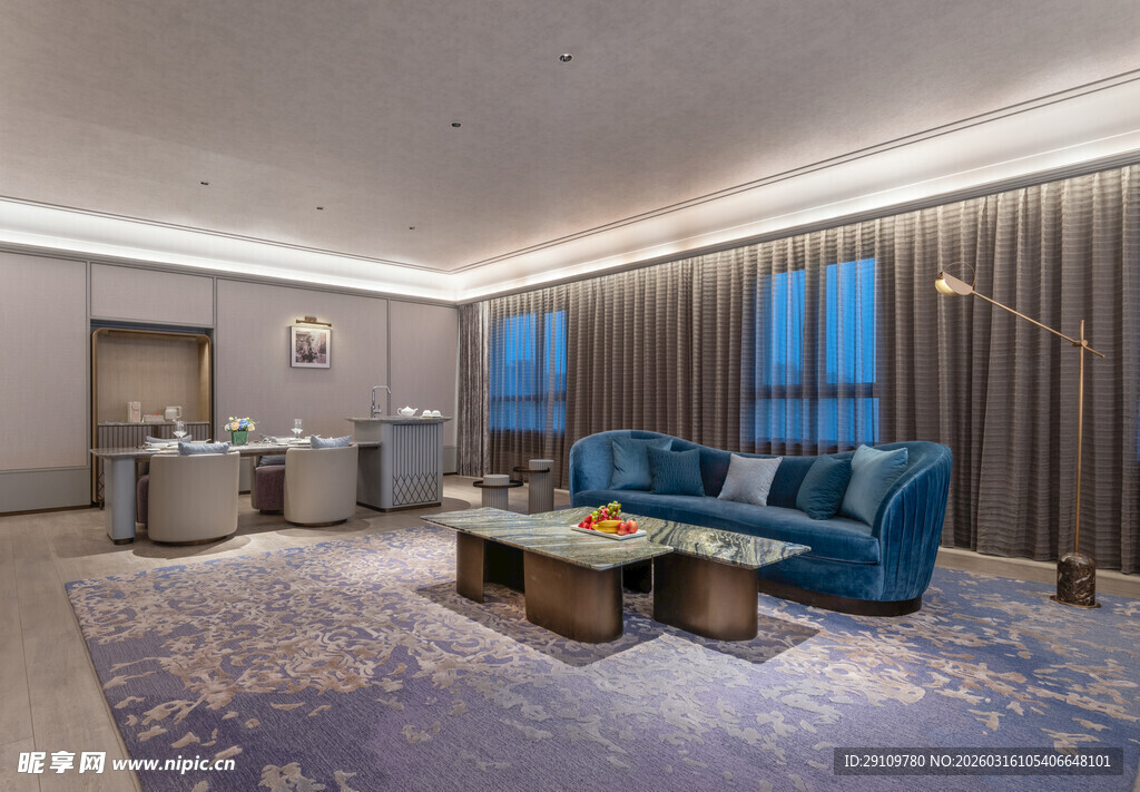 豪华现代风格客厅室内景