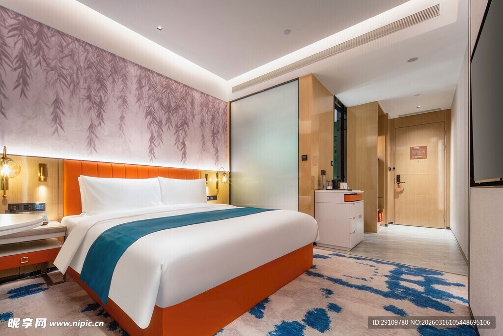 豪华酒店卧室优雅内饰