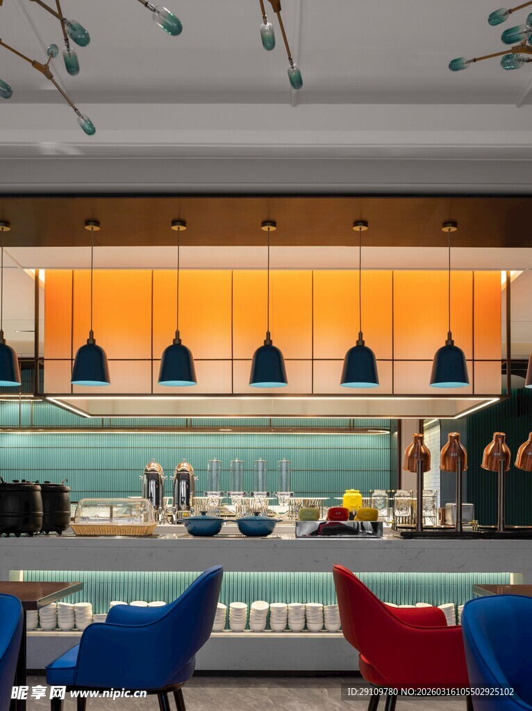 现代时尚餐厅室内场景