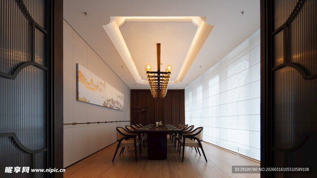 现代简约风格餐厅室内景