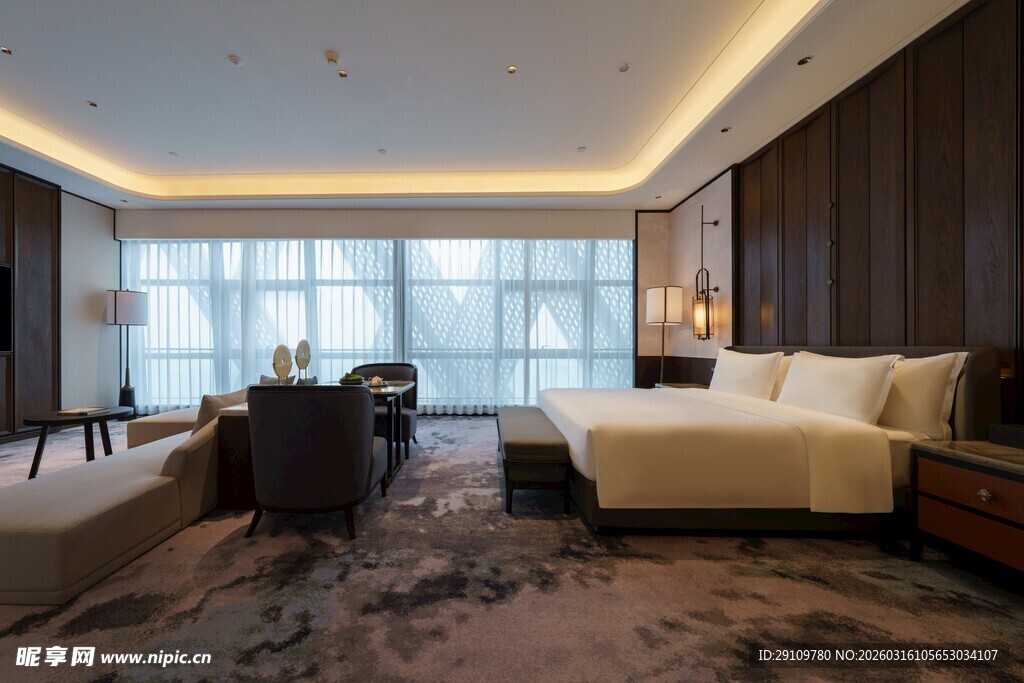 豪华现代风格酒店客房