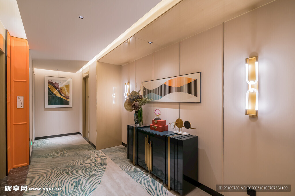 现代简约风走廊精致一角