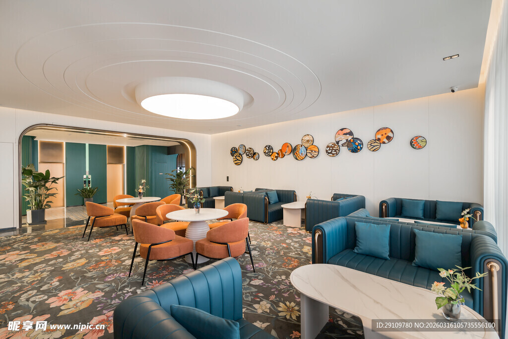 现代风格舒适休闲客厅空间