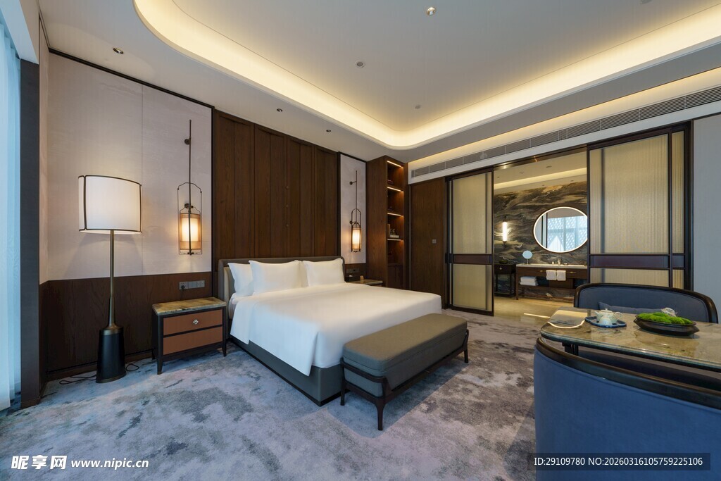 豪华现代风格卧室室内设计