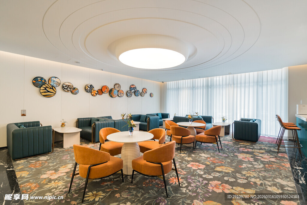 现代风格舒适休闲客厅空间