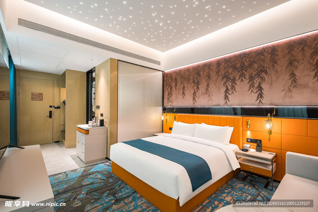 豪华现代风格酒店客房