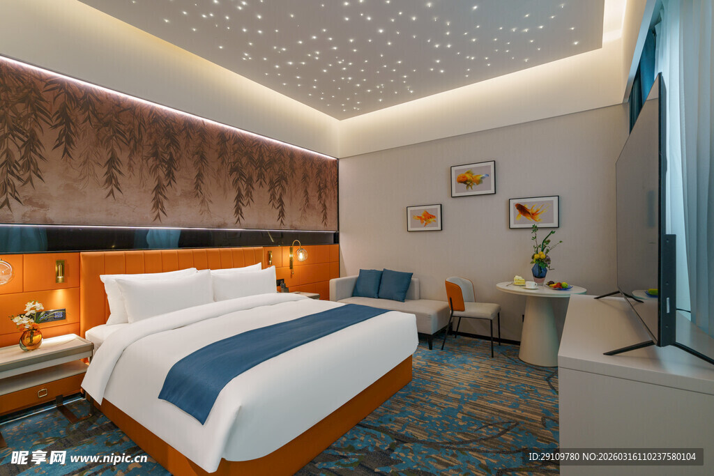 豪华现代风格酒店客房
