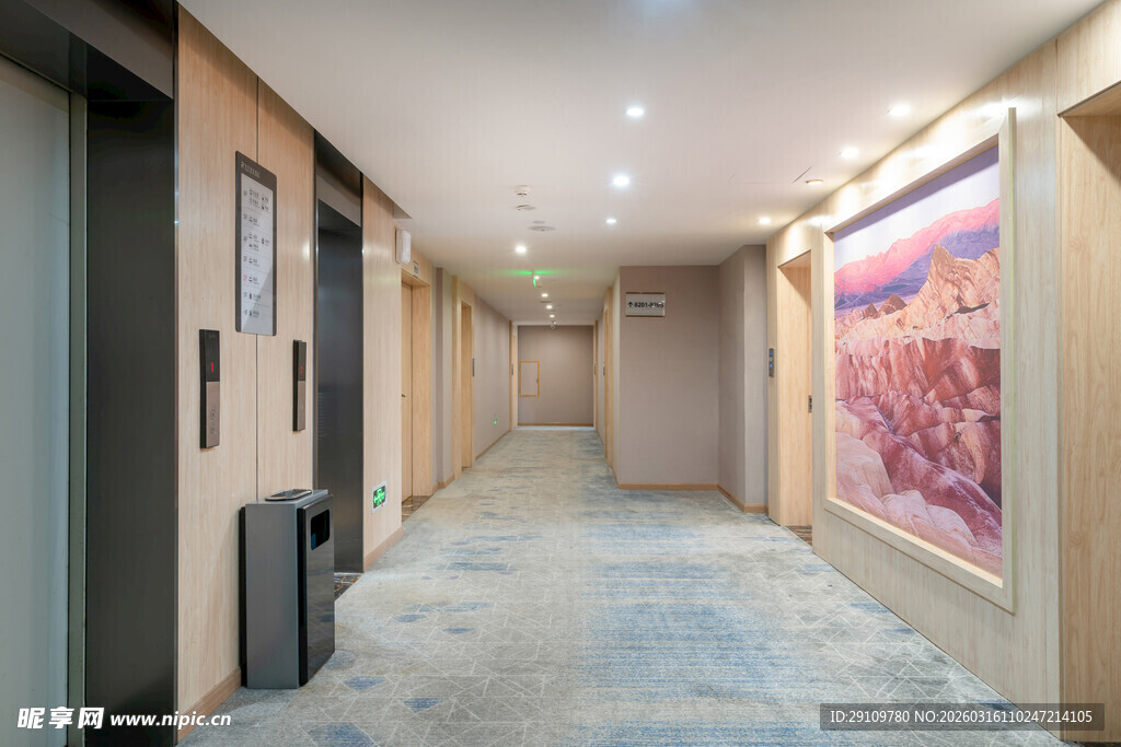 现代风格走廊室内场景