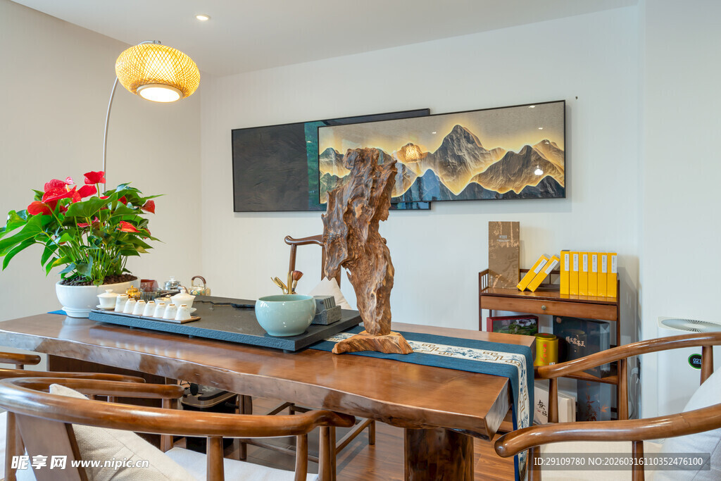 中式雅致客厅装饰场景