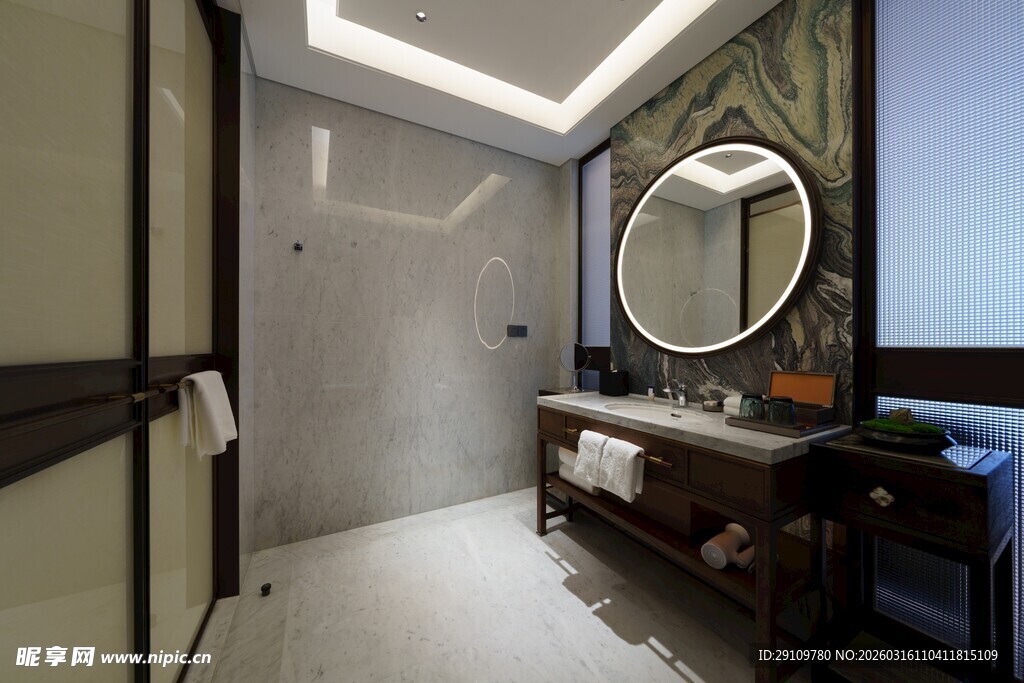 现代简约风精致浴室设计