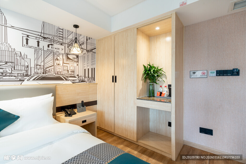 现代简约风卧室温馨一角