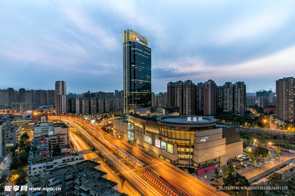 城市夜景繁华街景
