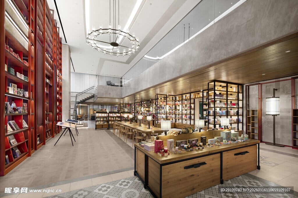 时尚鞋店内部陈列展示