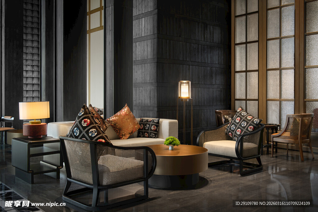 现代奢华风格客厅场景