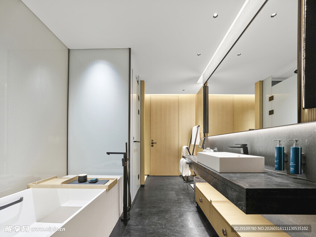 现代简约风格的豪华浴室