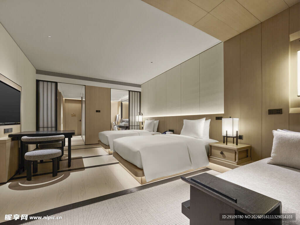 现代简约风格豪华酒店客房