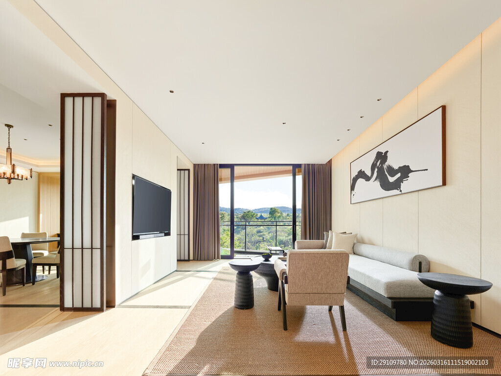 现代简约风舒适客厅空间