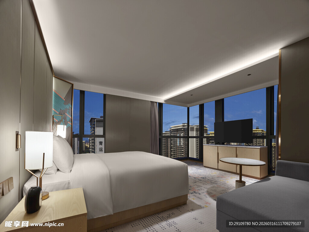 现代简约风格豪华酒店客房