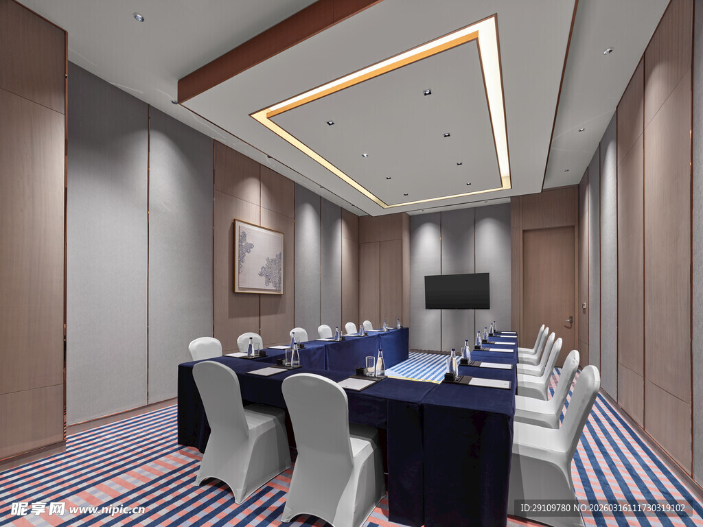 现代风格会议室场景