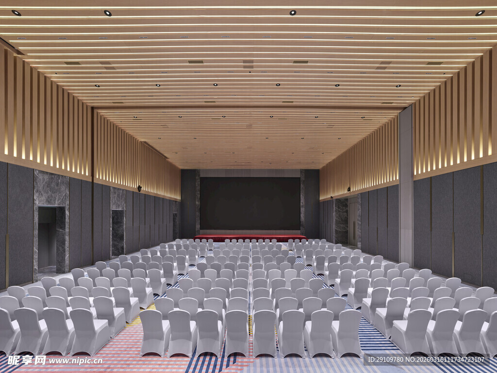 宽敞现代的大型会议室