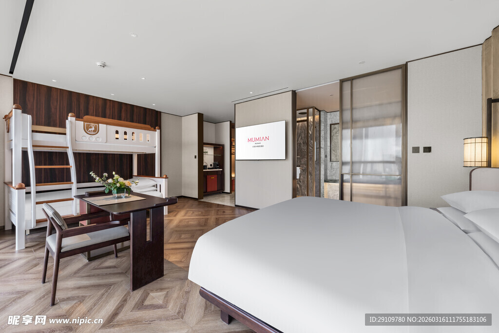 现代风格豪华卧室室内景