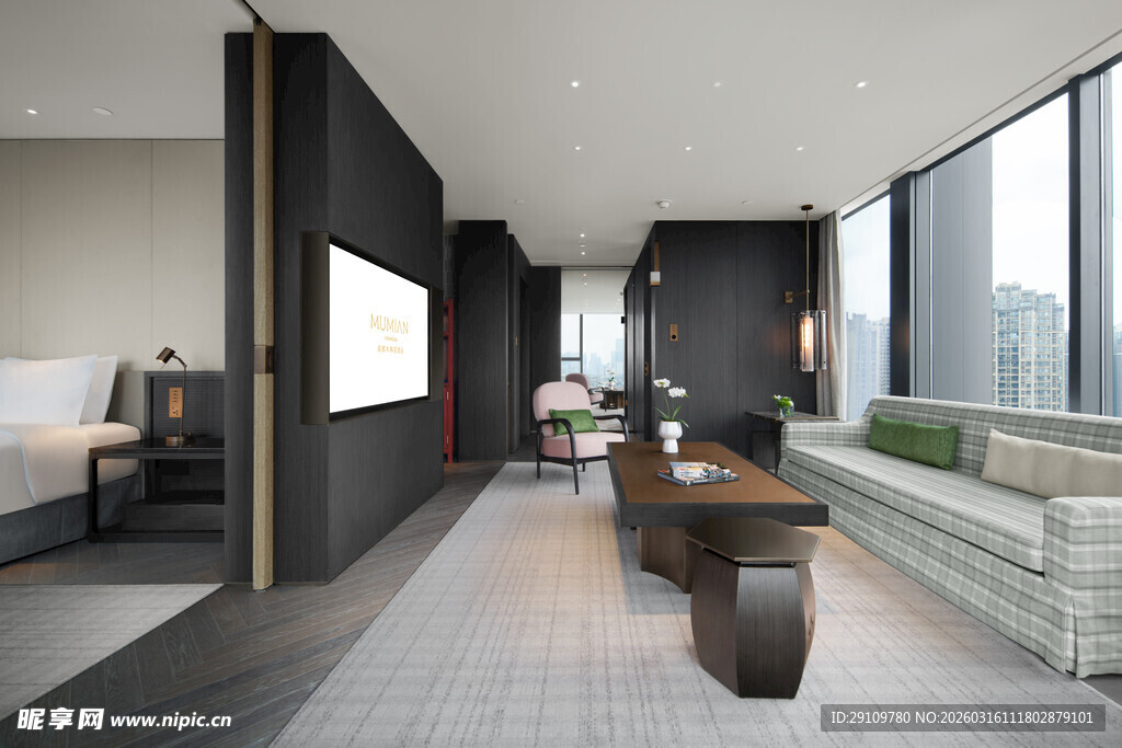 现代简约风的宽敞室内空间