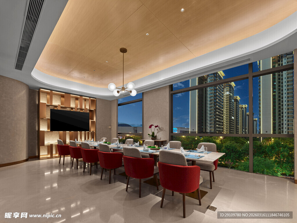 豪华会议室室内场景展示