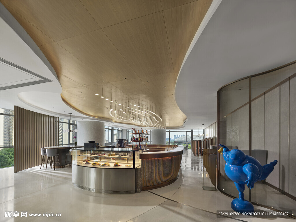 现代风格大厅接待区场景