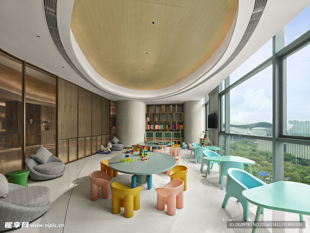 现代儿童活动休闲室内空间