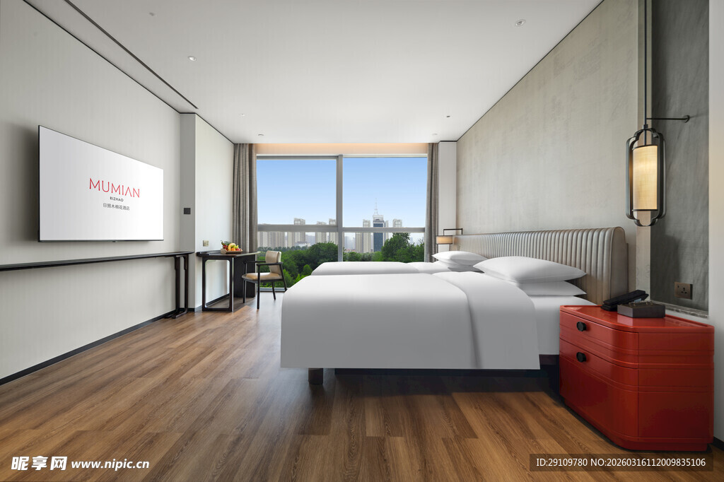 现代简约风格明亮卧室