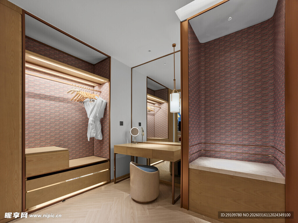 现代简约风格独立衣帽间