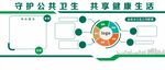 守护公共卫生宣传展板绿色文化墙