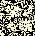 黑白花卉数码印花碎花