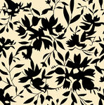 黑白花卉图案纹理设计